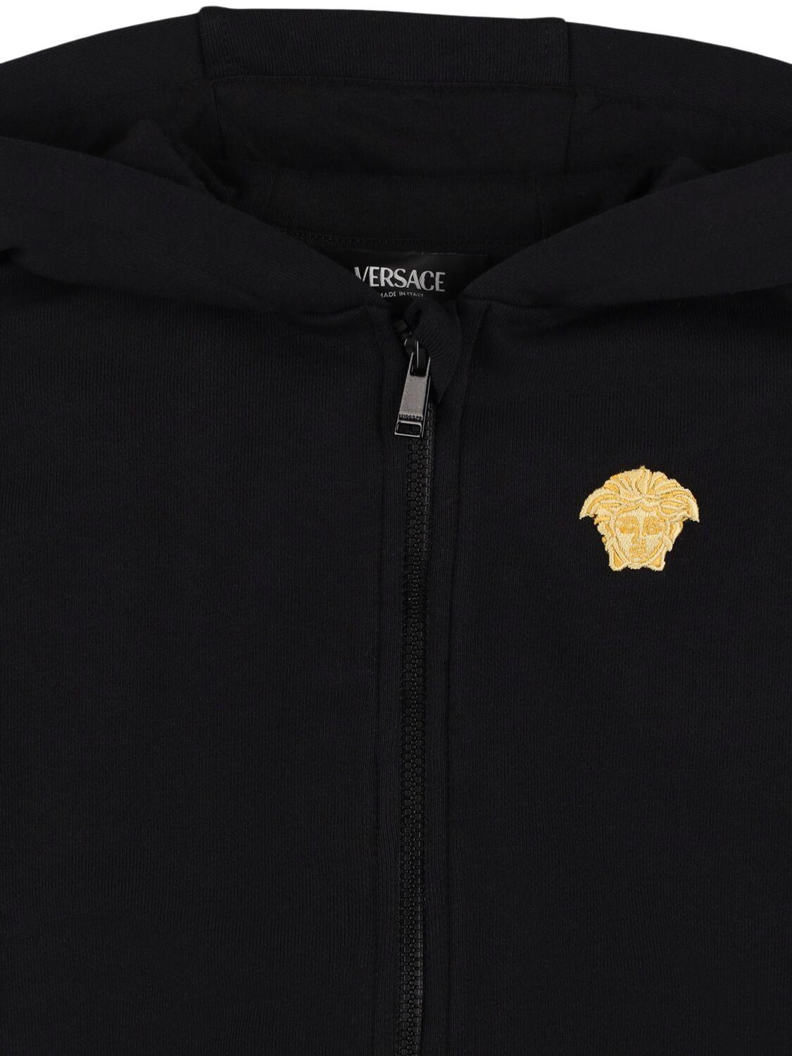 VERSACE Cotton Zip-up Sweatshirt