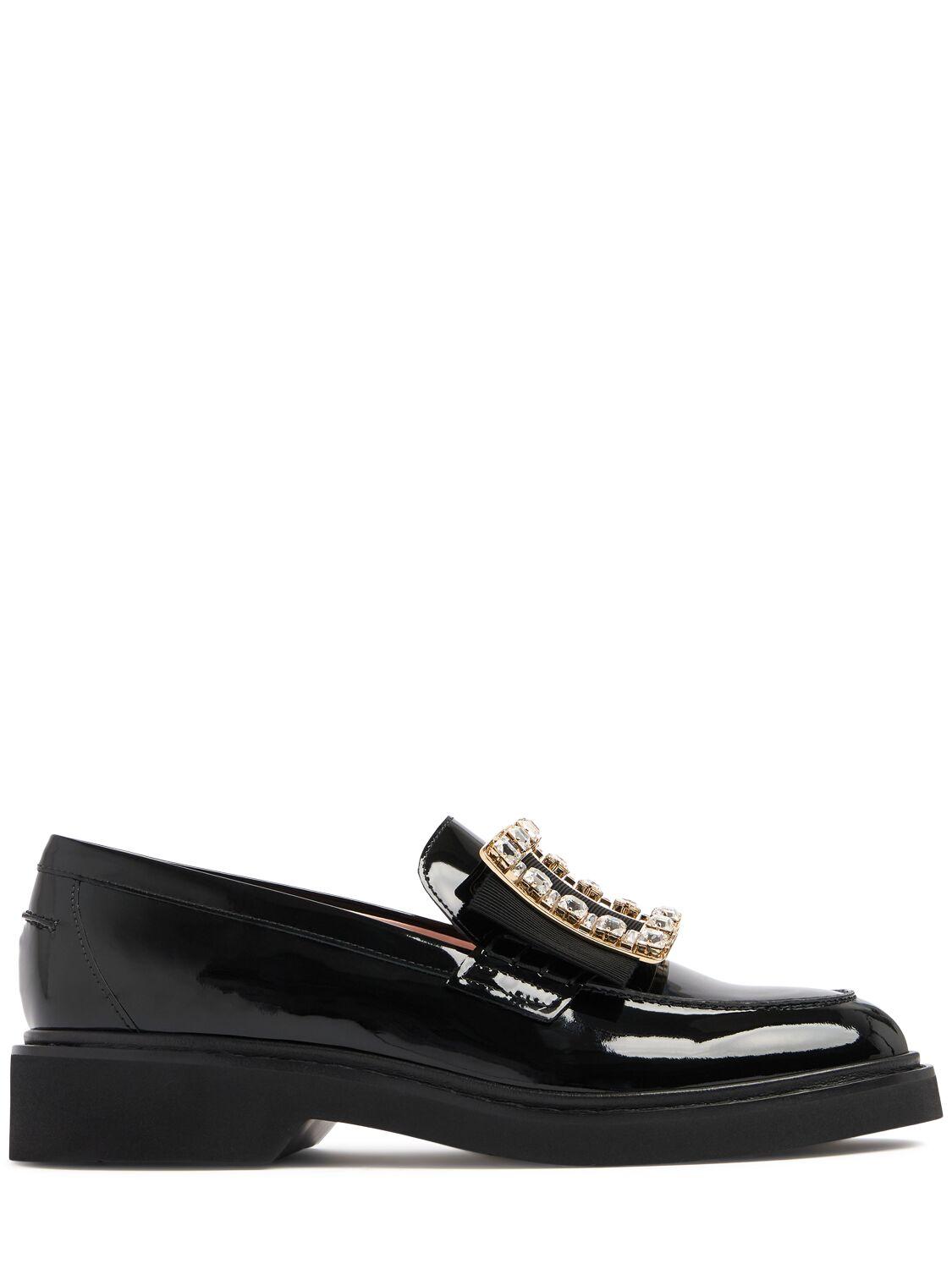 ROGER VIVIER Viv Rangers Patent Leather Loafers