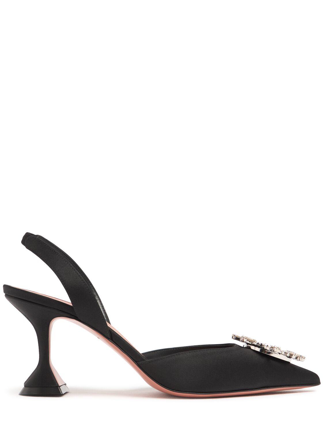 AMINA MUADDI Begum Satin Slingbacks