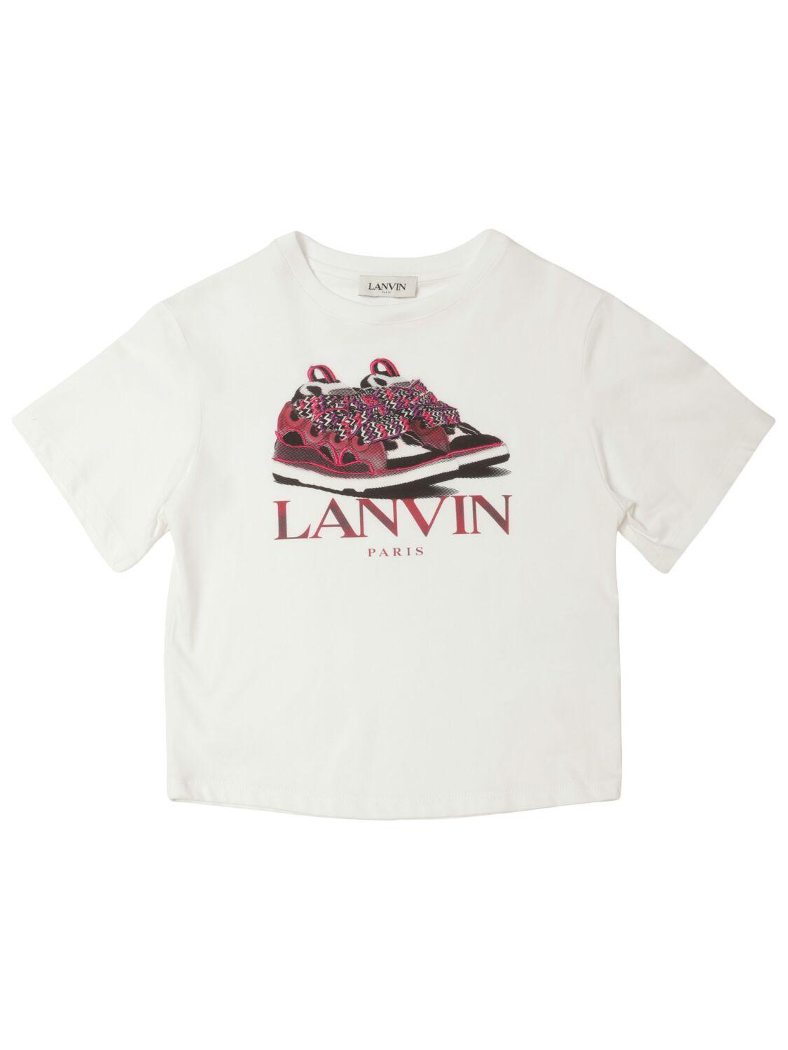 LANVIN Printed Cotton Jersey T-shirt