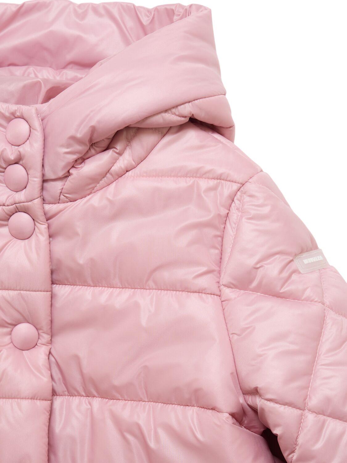 MONNALISA Hooded Poly Puffer Jacket