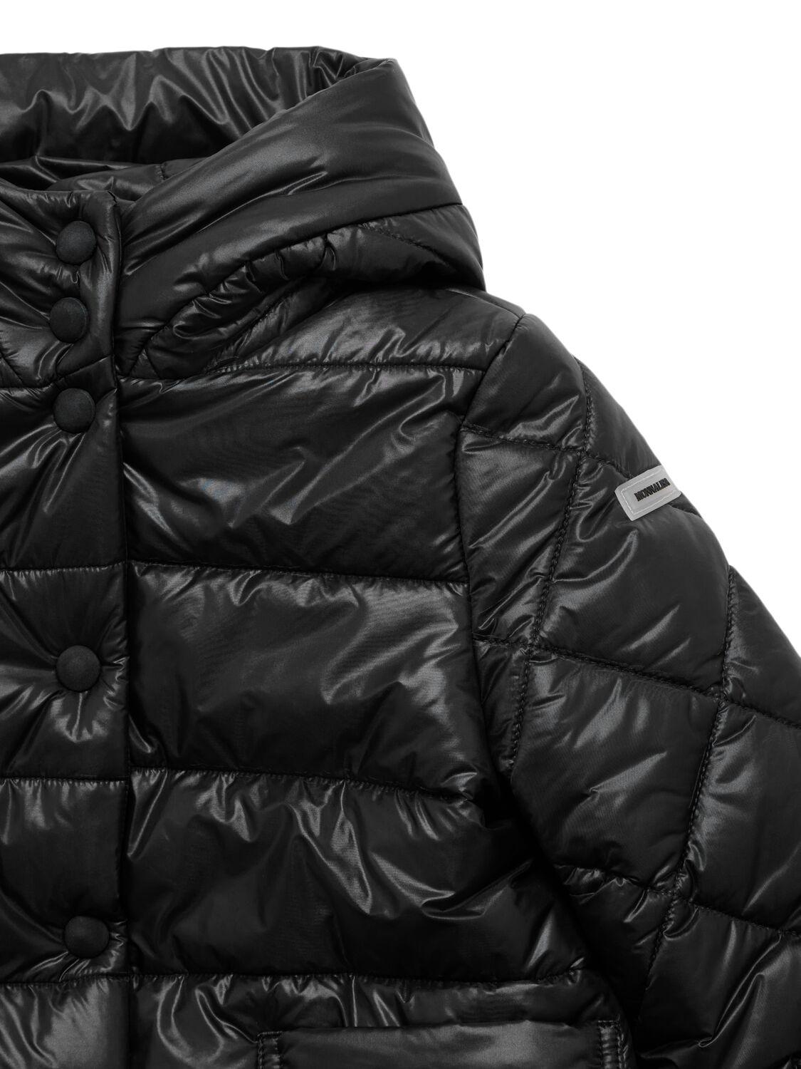 MONNALISA Hooded Poly Puffer Jacket