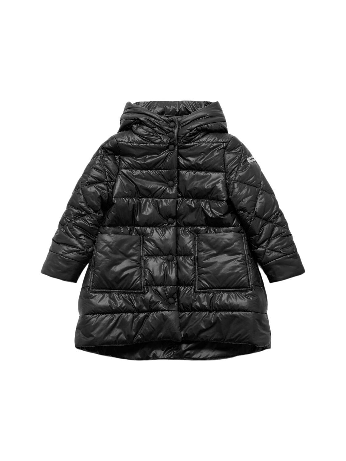 MONNALISA Hooded Poly Puffer Jacket
