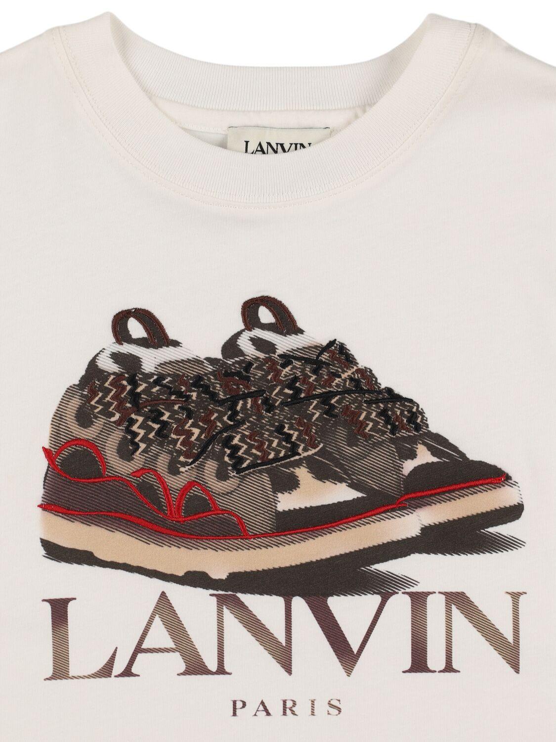 LANVIN Printed Cotton Jersey T-shirt