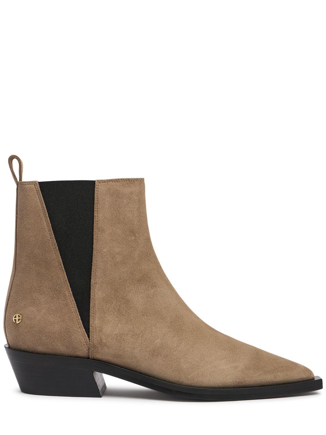 ANINE BING Bekah Suede Flat Boots