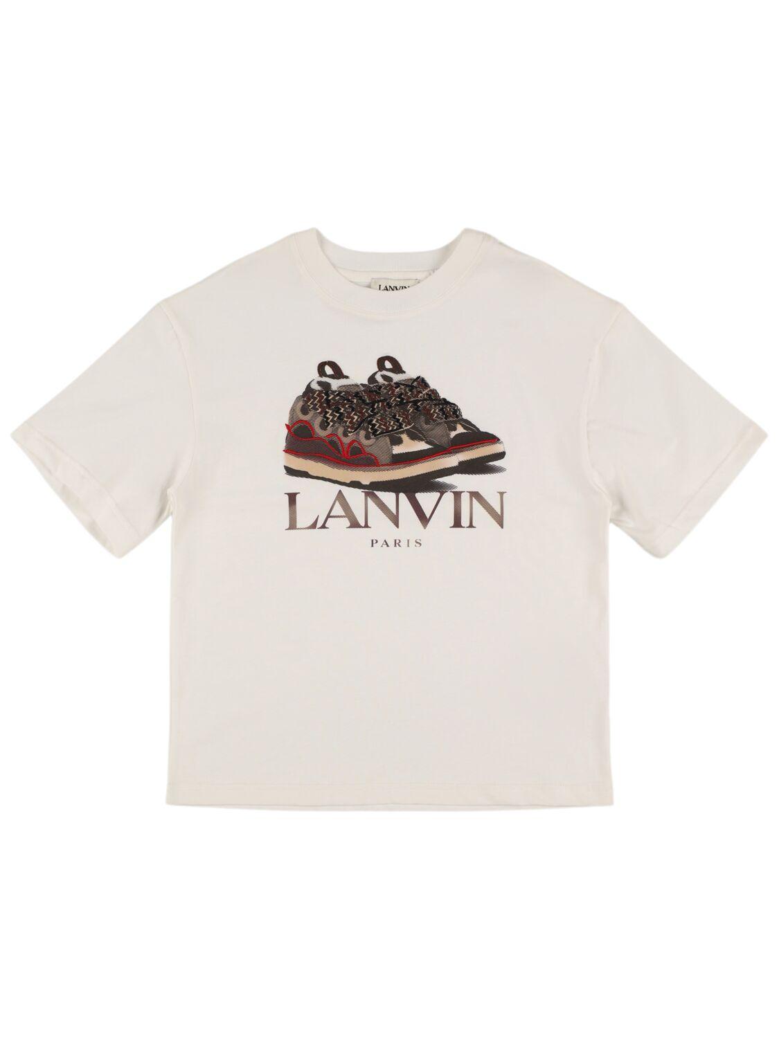 LANVIN Printed Cotton Jersey T-shirt