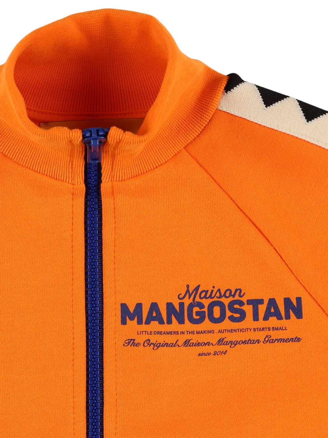 MAISON MANGOSTAN Printed Cotton Zip-up Sweatshirt