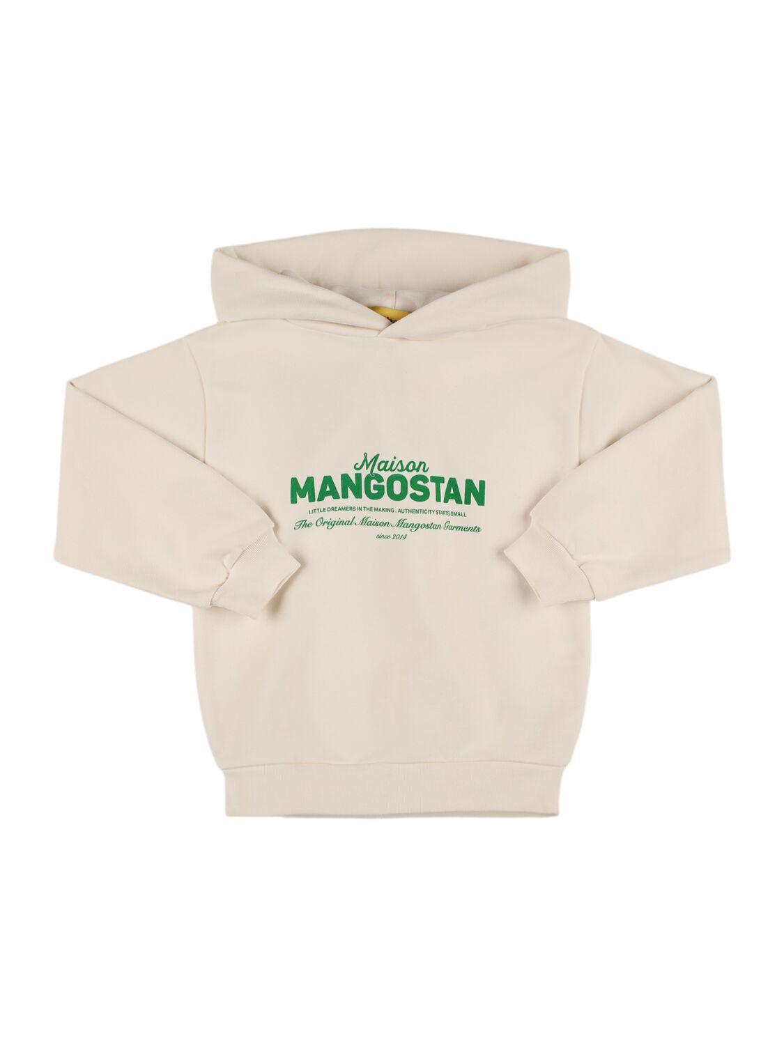 MAISON MANGOSTAN Printed Cotton Hooded Sweatshirt