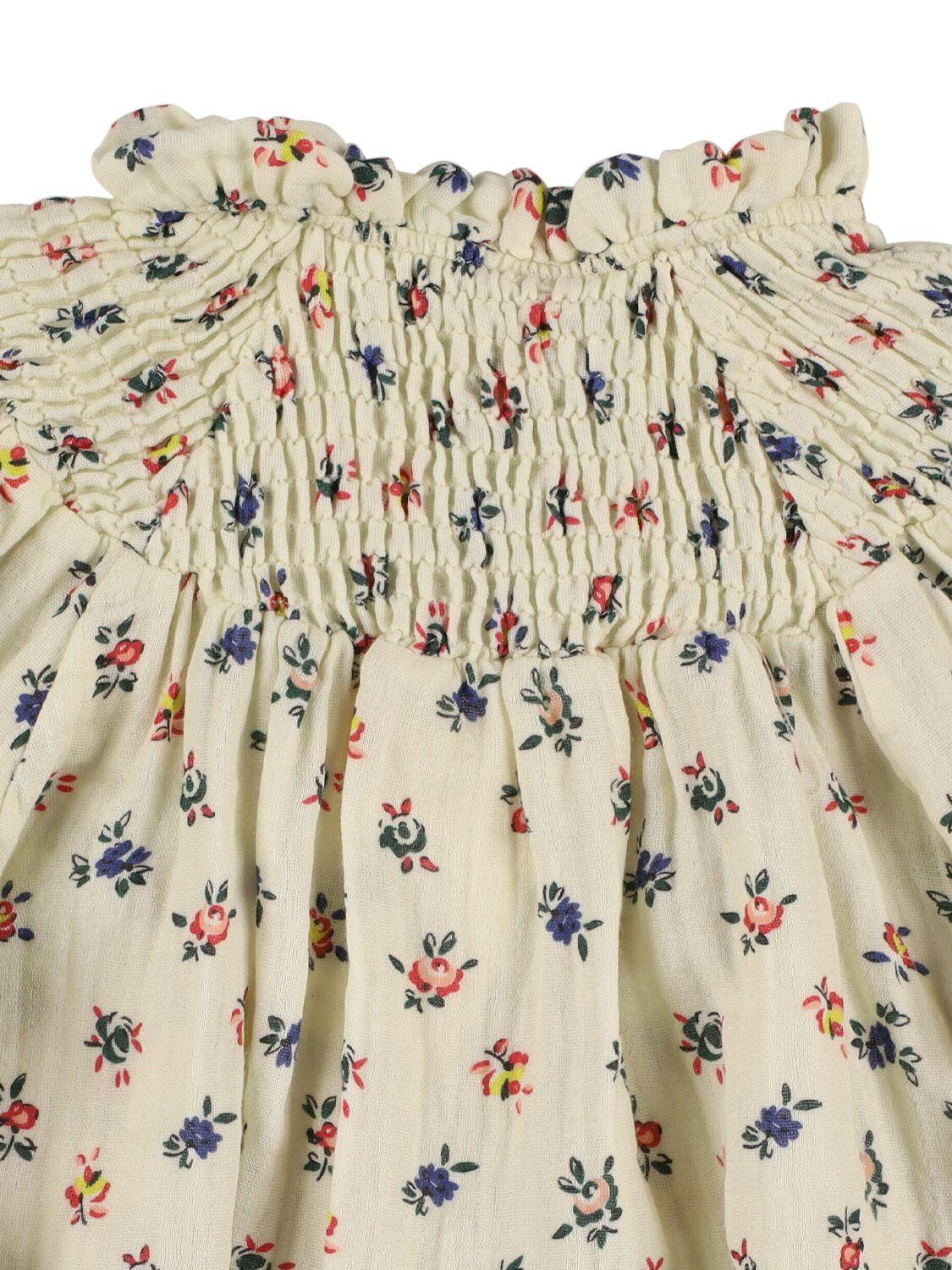 THE NEW SOCIETY Printed Cotton Muslin Shirt