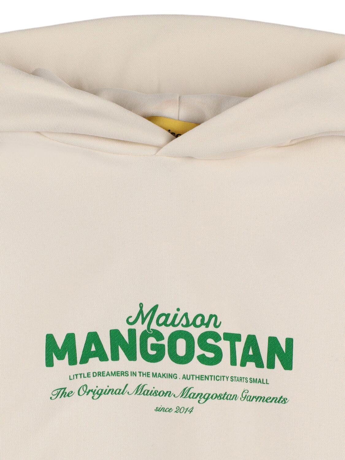 MAISON MANGOSTAN Printed Cotton Hooded Sweatshirt