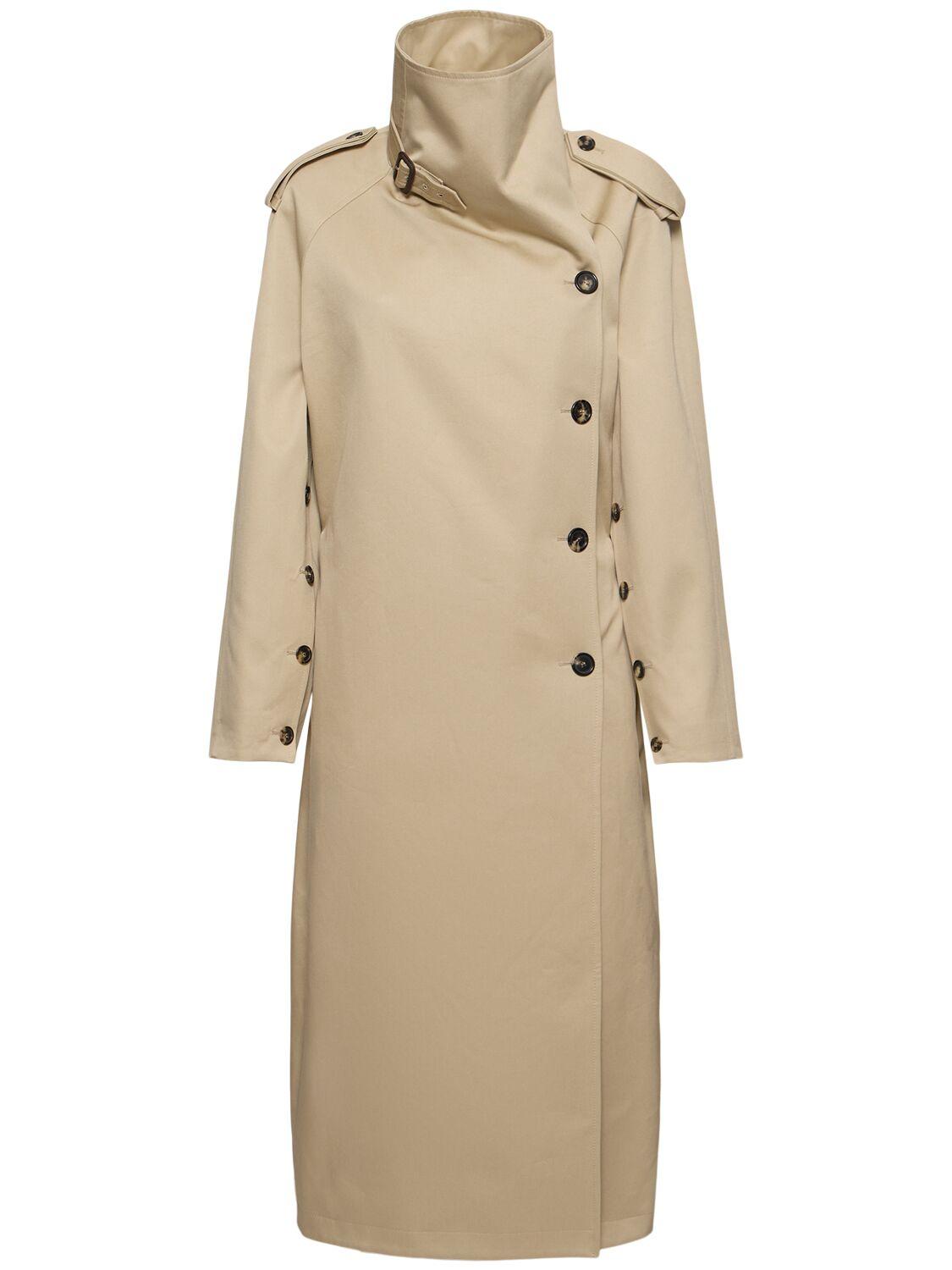 COURREGES Oblique Cotton Trench Coat