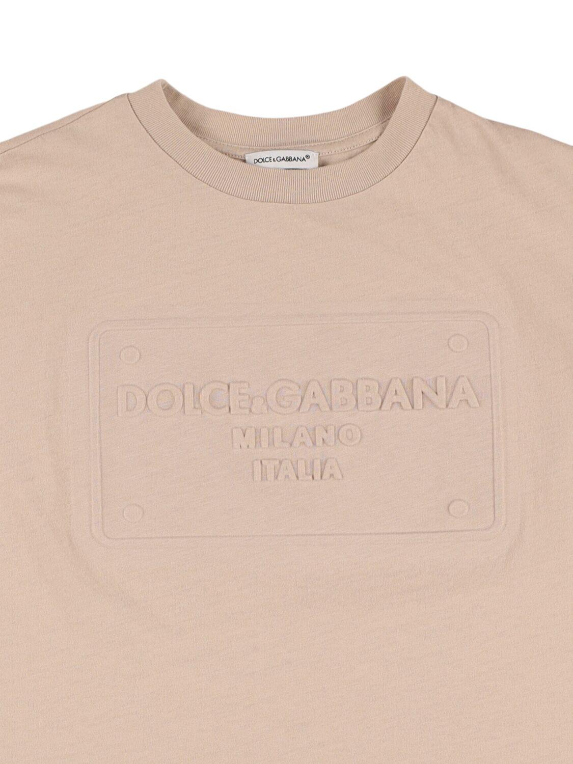 DOLCE & GABBANA Cotton Jersey T-shirt with Logo