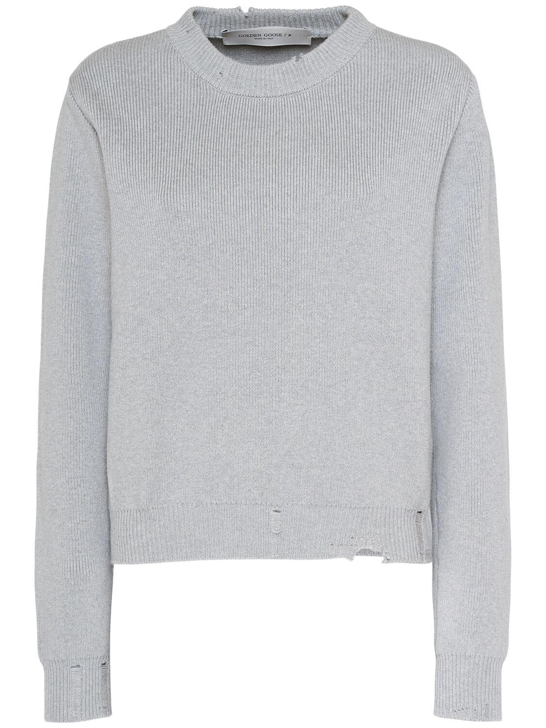 GOLDEN GOOSE Golden Cotton Knit Crewneck Sweater
