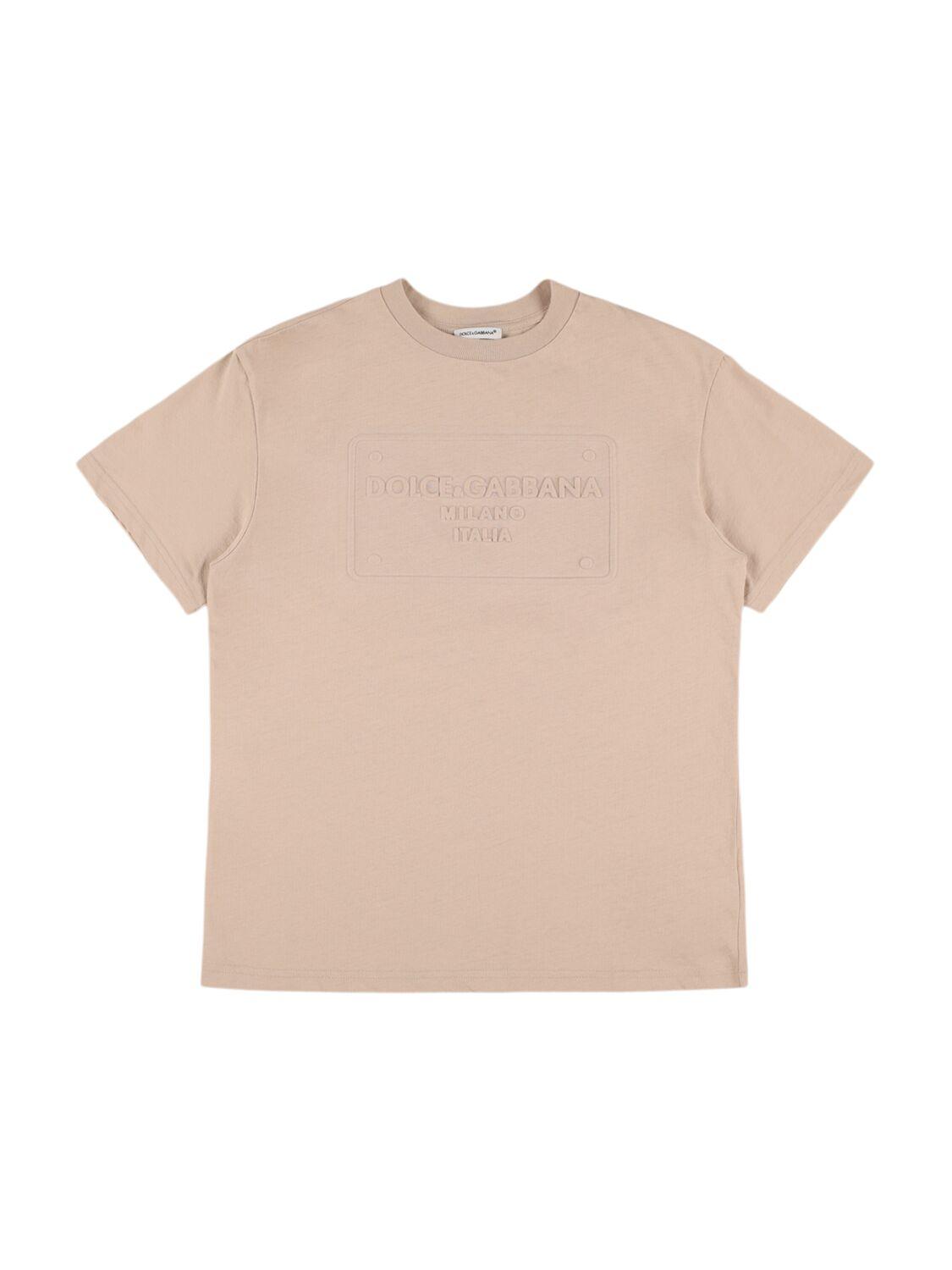 DOLCE & GABBANA Cotton Jersey T-shirt with Logo
