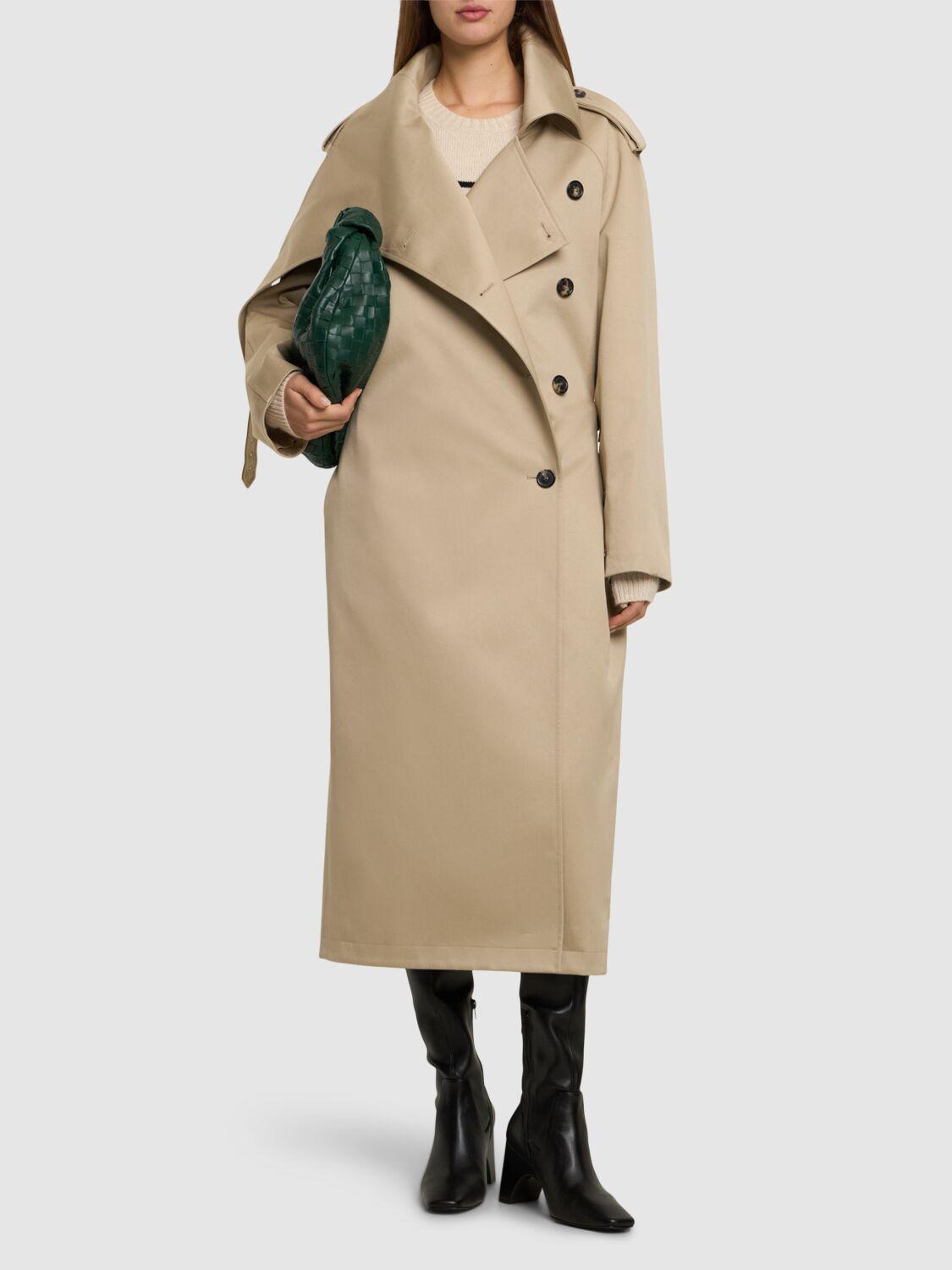 COURREGES Oblique Cotton Trench Coat