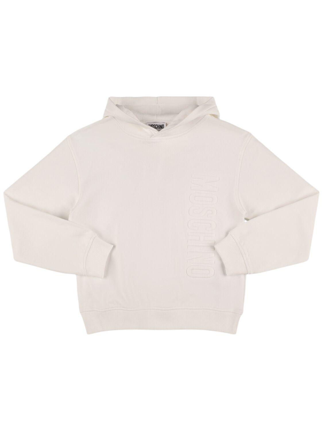 MOSCHINO Cotton Sweatshirt Hoodie with Logo