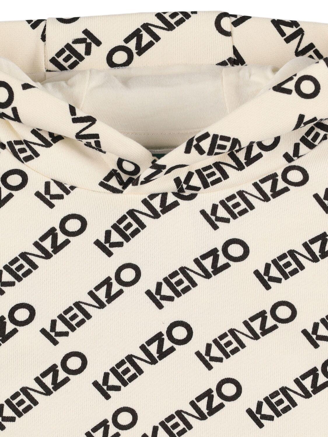 KENZO KIDS Printed Cotton Hoodie