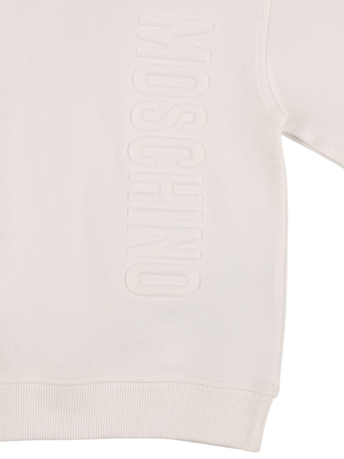 MOSCHINO Cotton Sweatshirt Hoodie with Logo