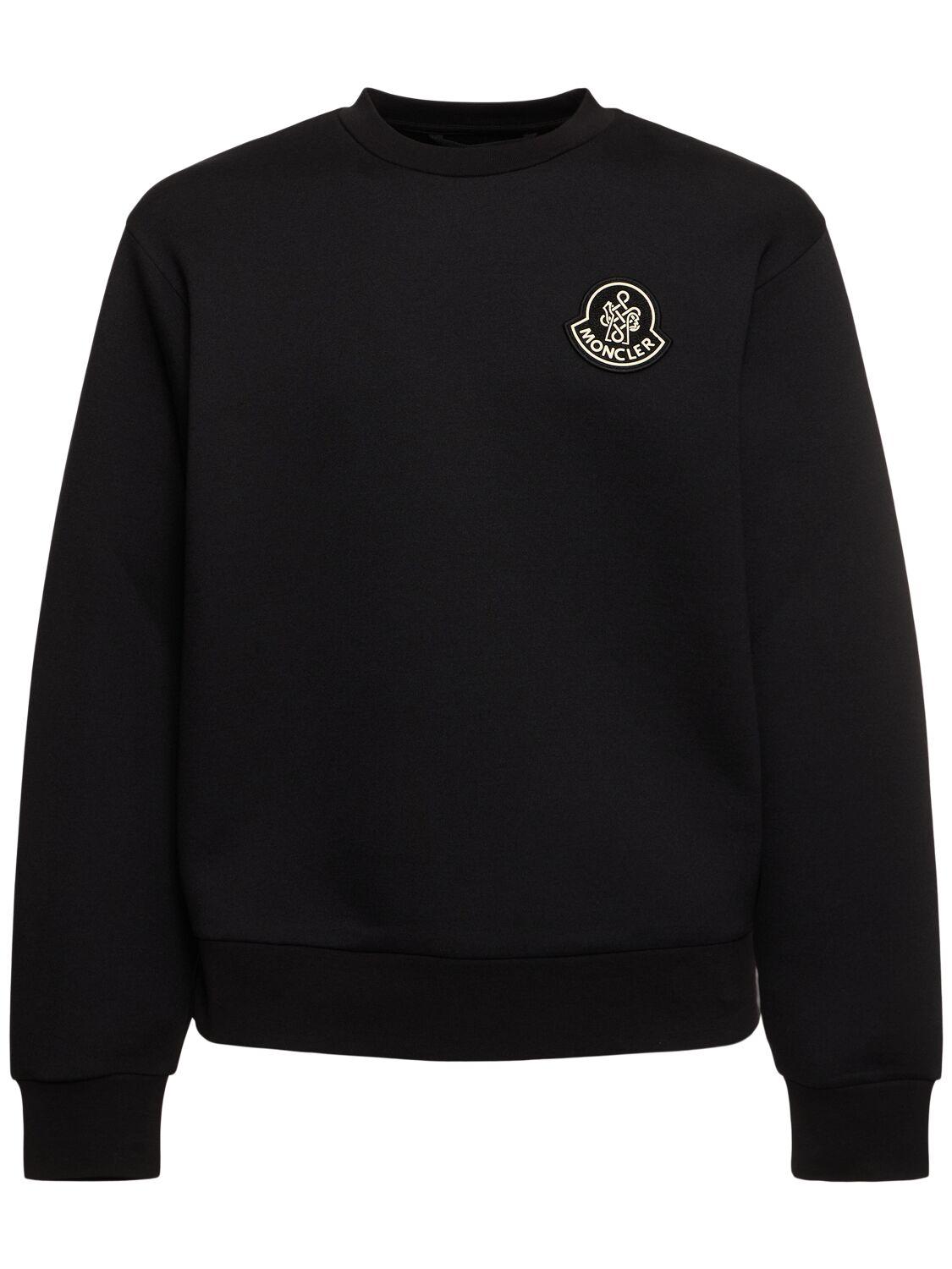 MONCLER Cny Cotton Blend Crewneck Sweatshirt