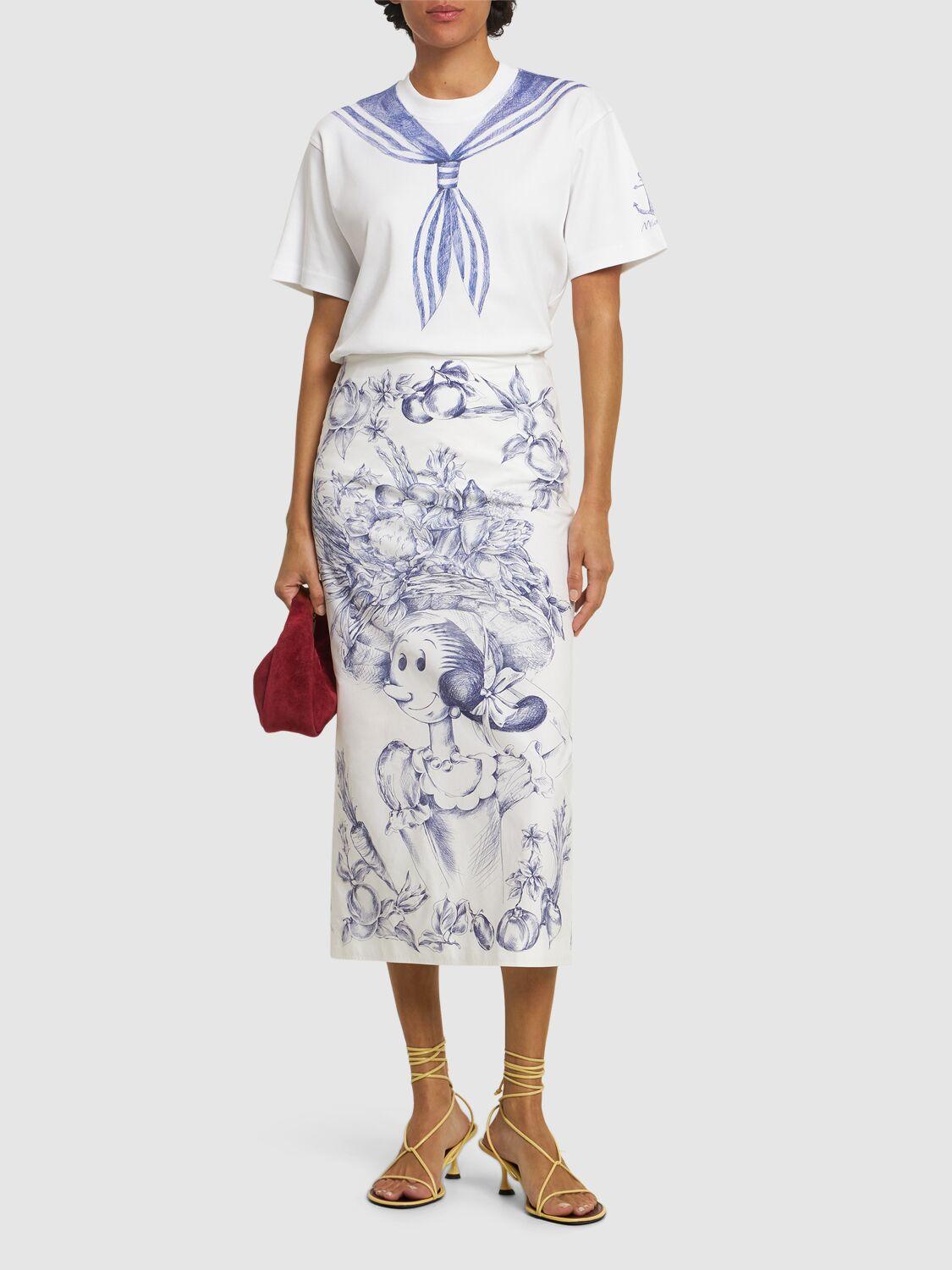 MOSCHINO Printed Cotton Jersey T-shirt