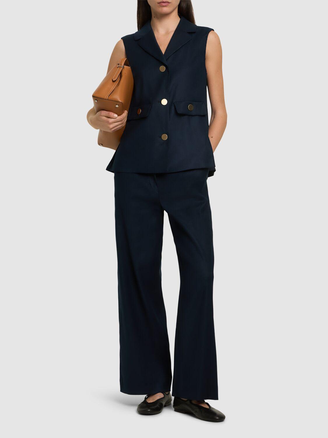 'S MAX MARA MAX MARA Caroline Linen Blend Vest