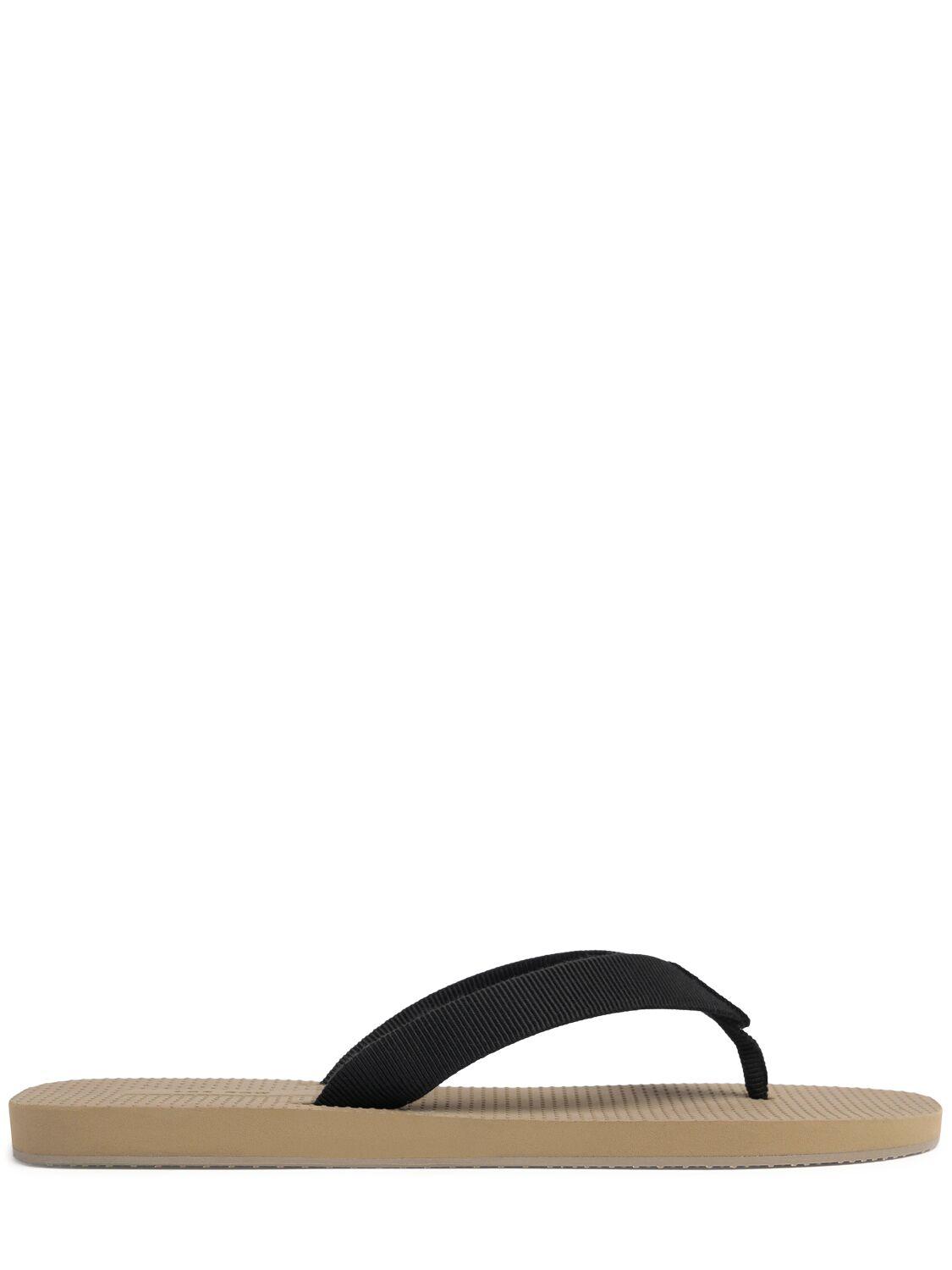 THE ROW Dune Canvas Thong Sandals