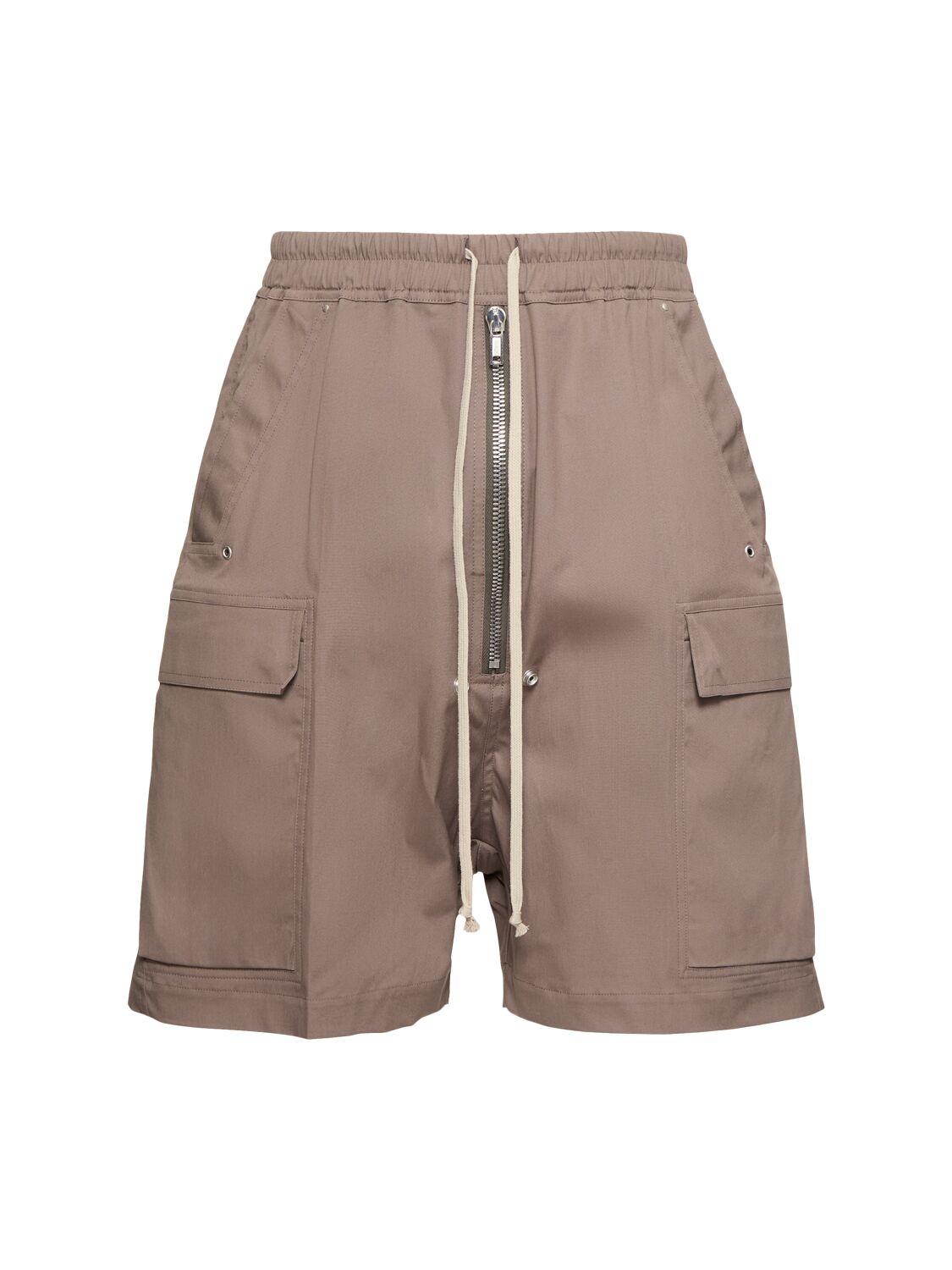RICK OWENS Cargobelas Cotton Shorts