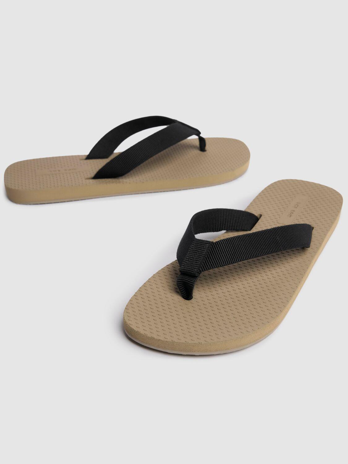 THE ROW Dune Canvas Thong Sandals