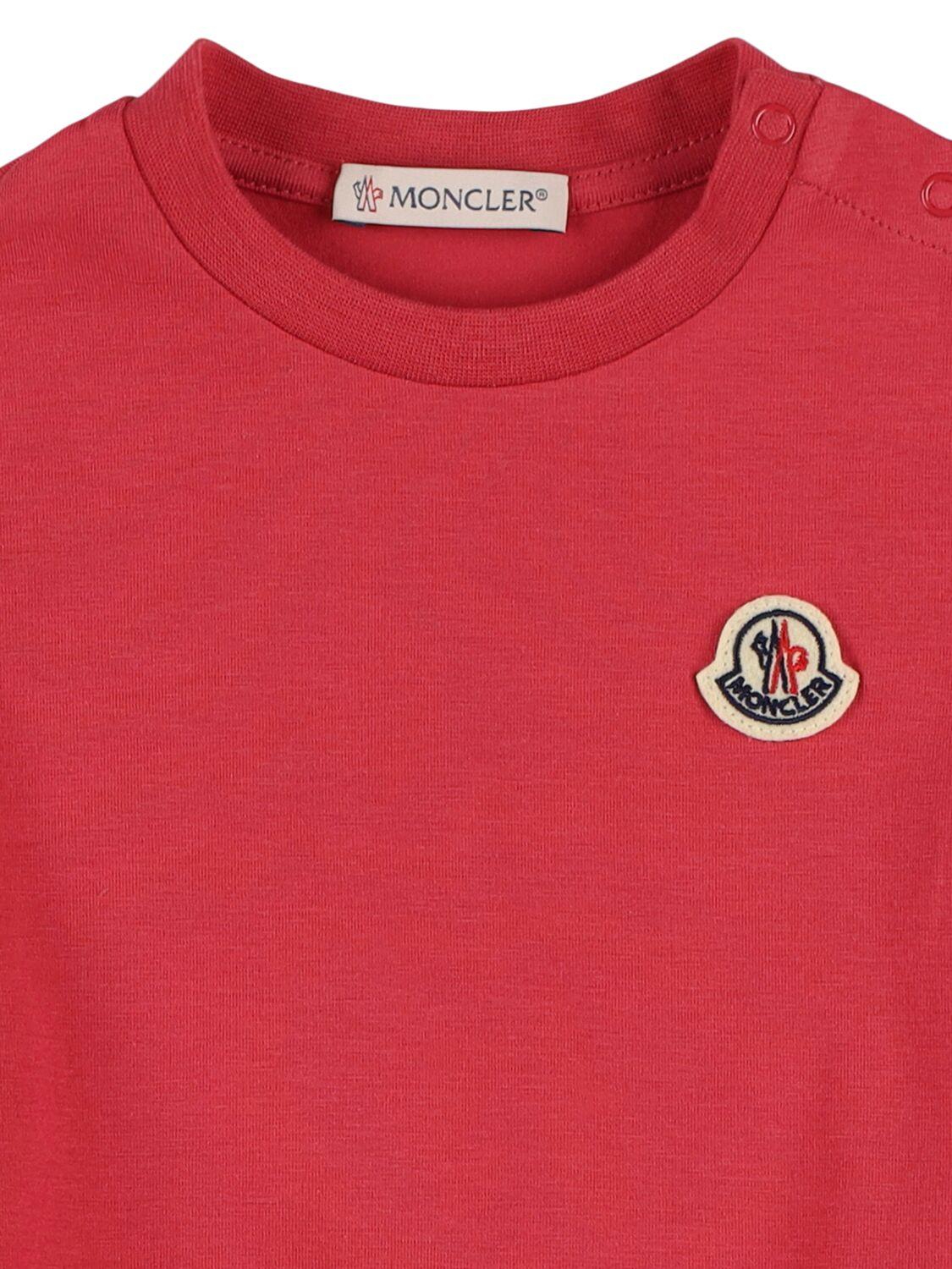MONCLER Logo Cotton Blend Dress