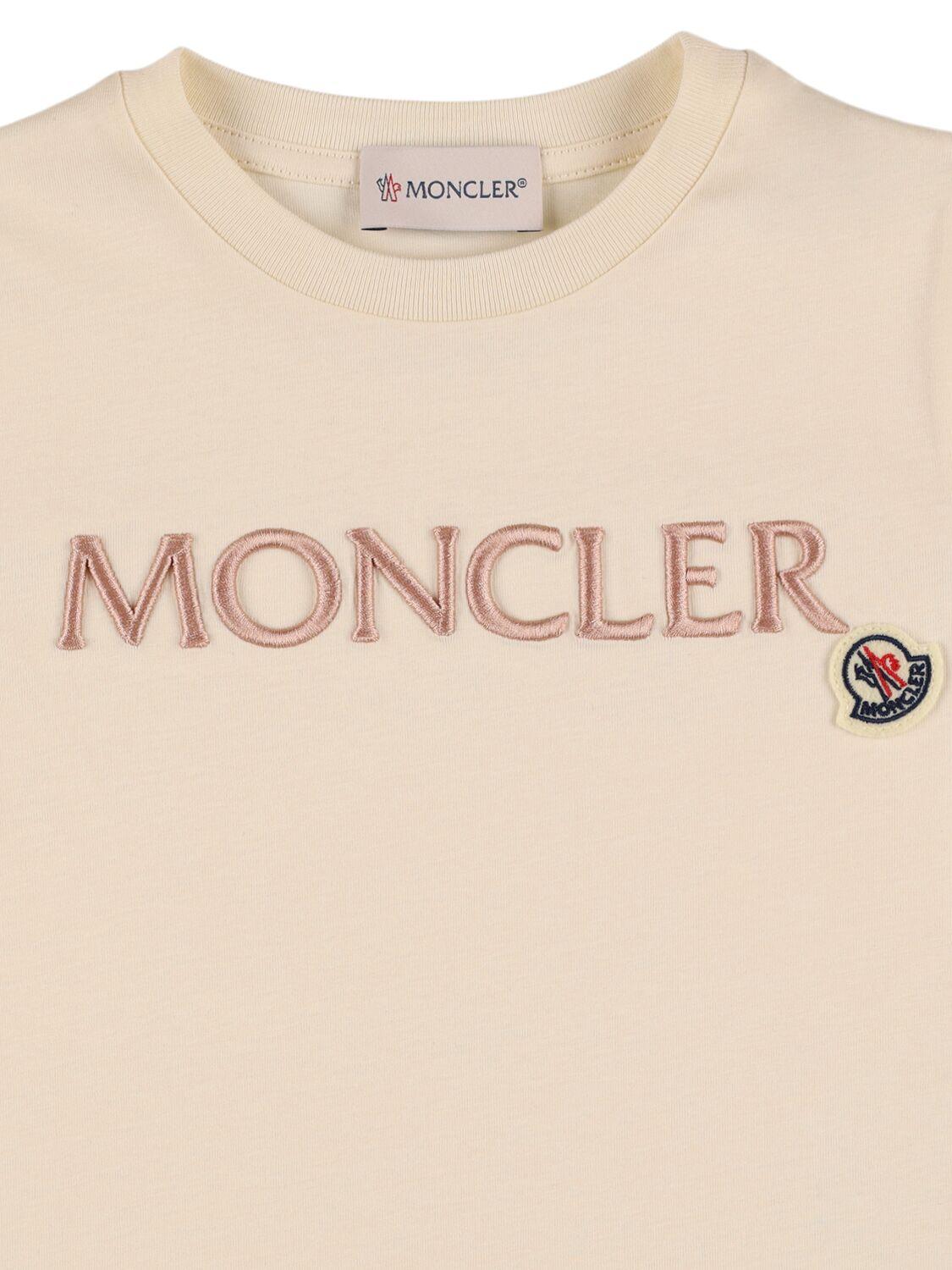 MONCLER Embroidered Logo Cotton T-shirt