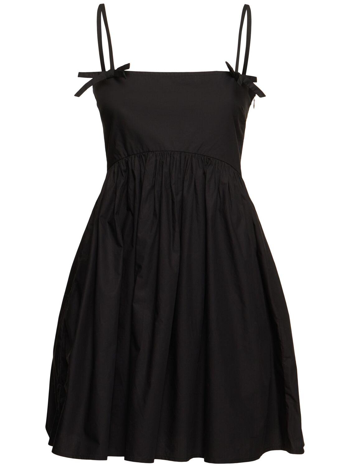 GANNI Cotton Poplin Mini Dress
