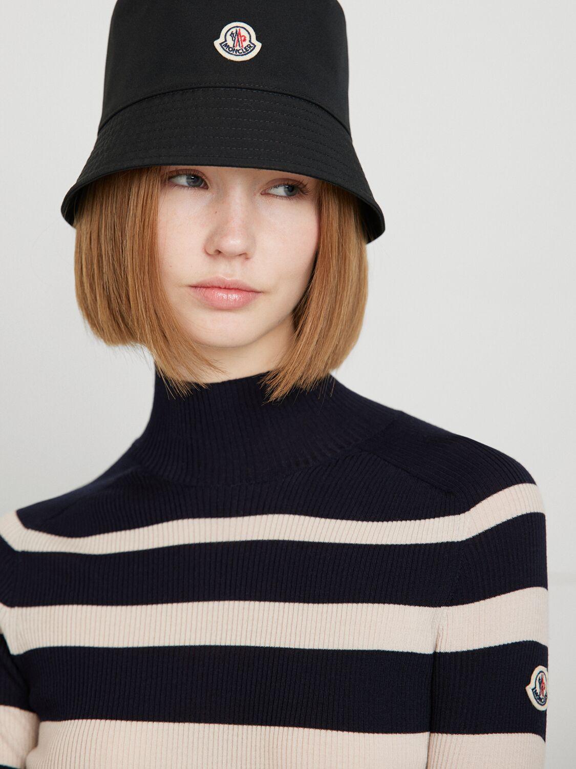 MONCLER Logo Cotton Bucket Hat