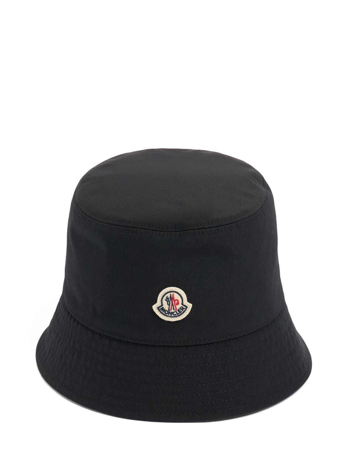MONCLER Logo Cotton Bucket Hat