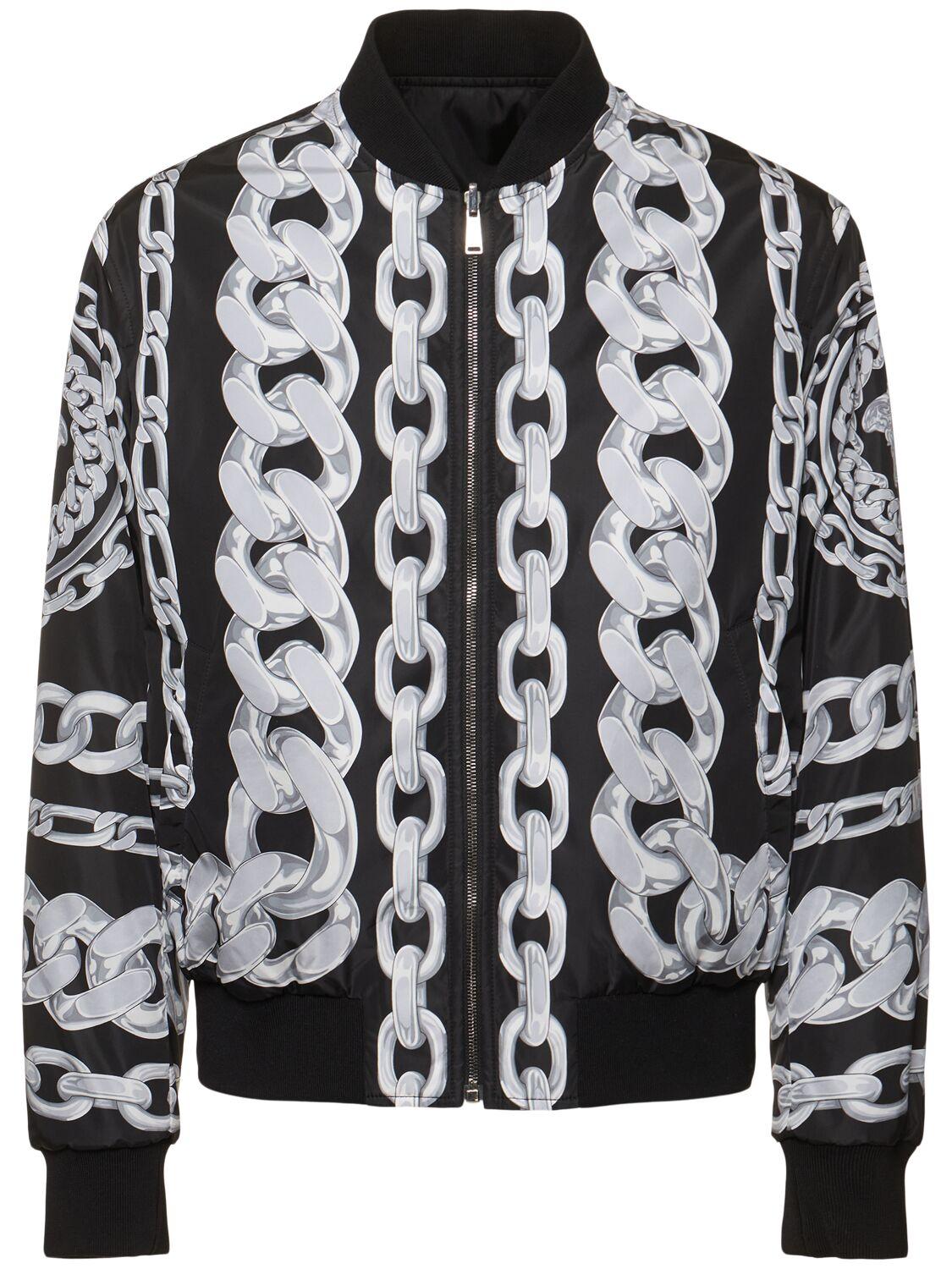 VERSACE Reversible Chain Print Jacket