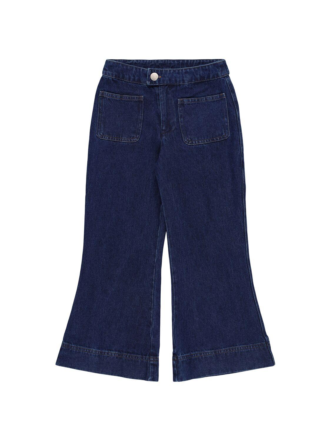 TANGERINE Stretch Cotton Wide Leg Jeans