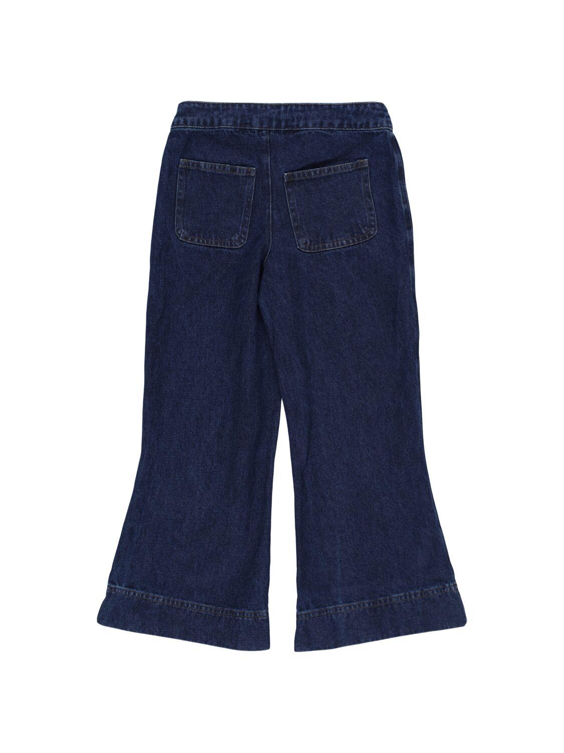 TANGERINE Stretch Cotton Wide Leg Jeans