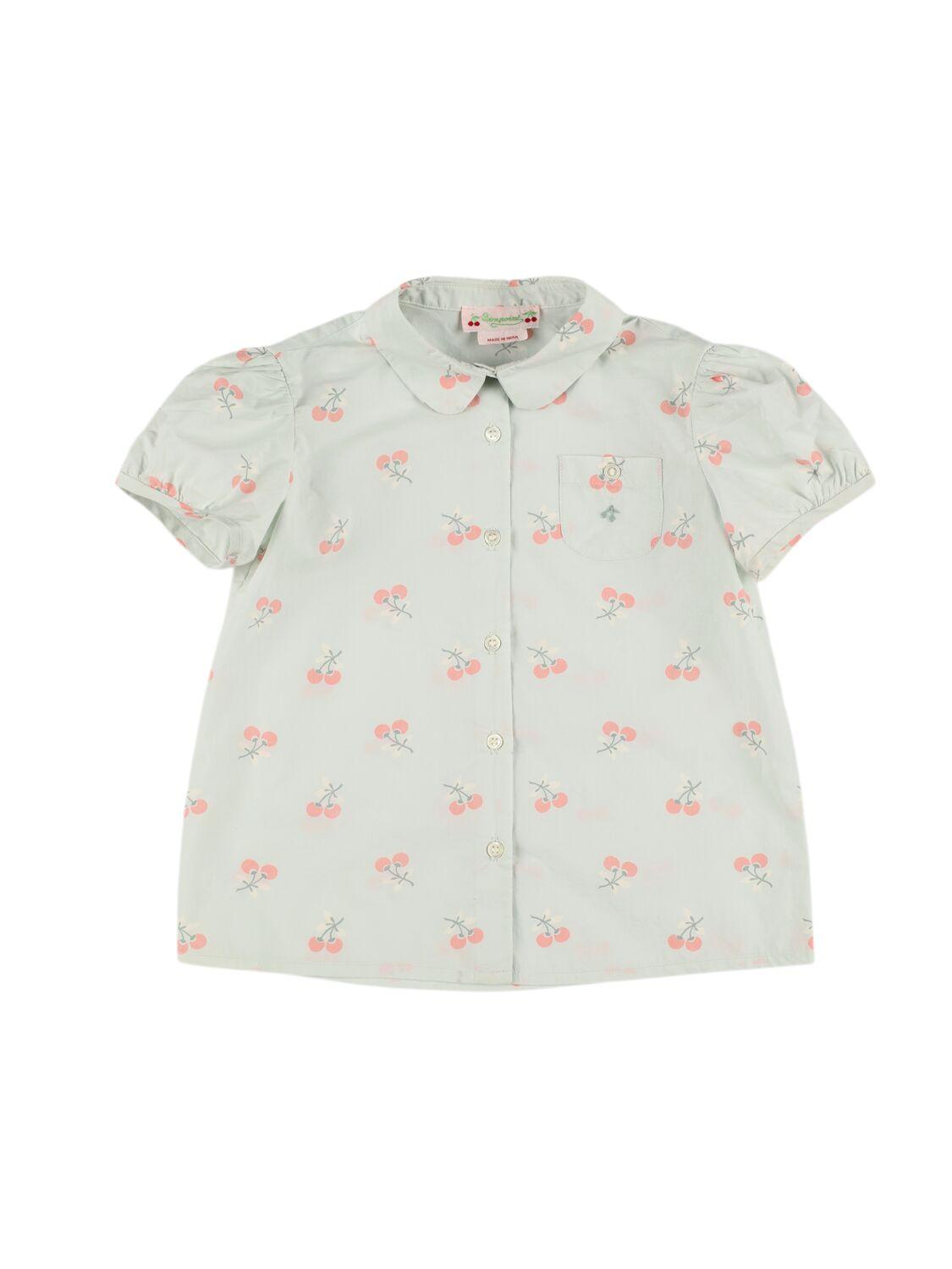 BONPOINT Printed Organic Cotton Poplin Shirt