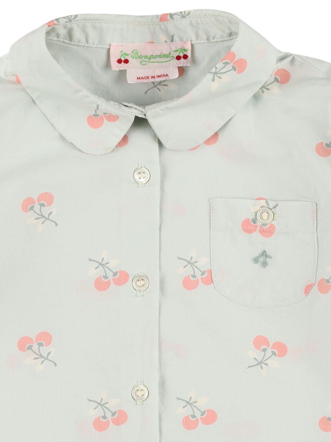 BONPOINT Printed Organic Cotton Poplin Shirt