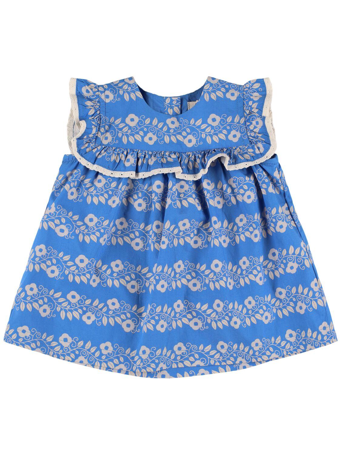HELLO SIMONE Printed Cotton Poplin Dress
