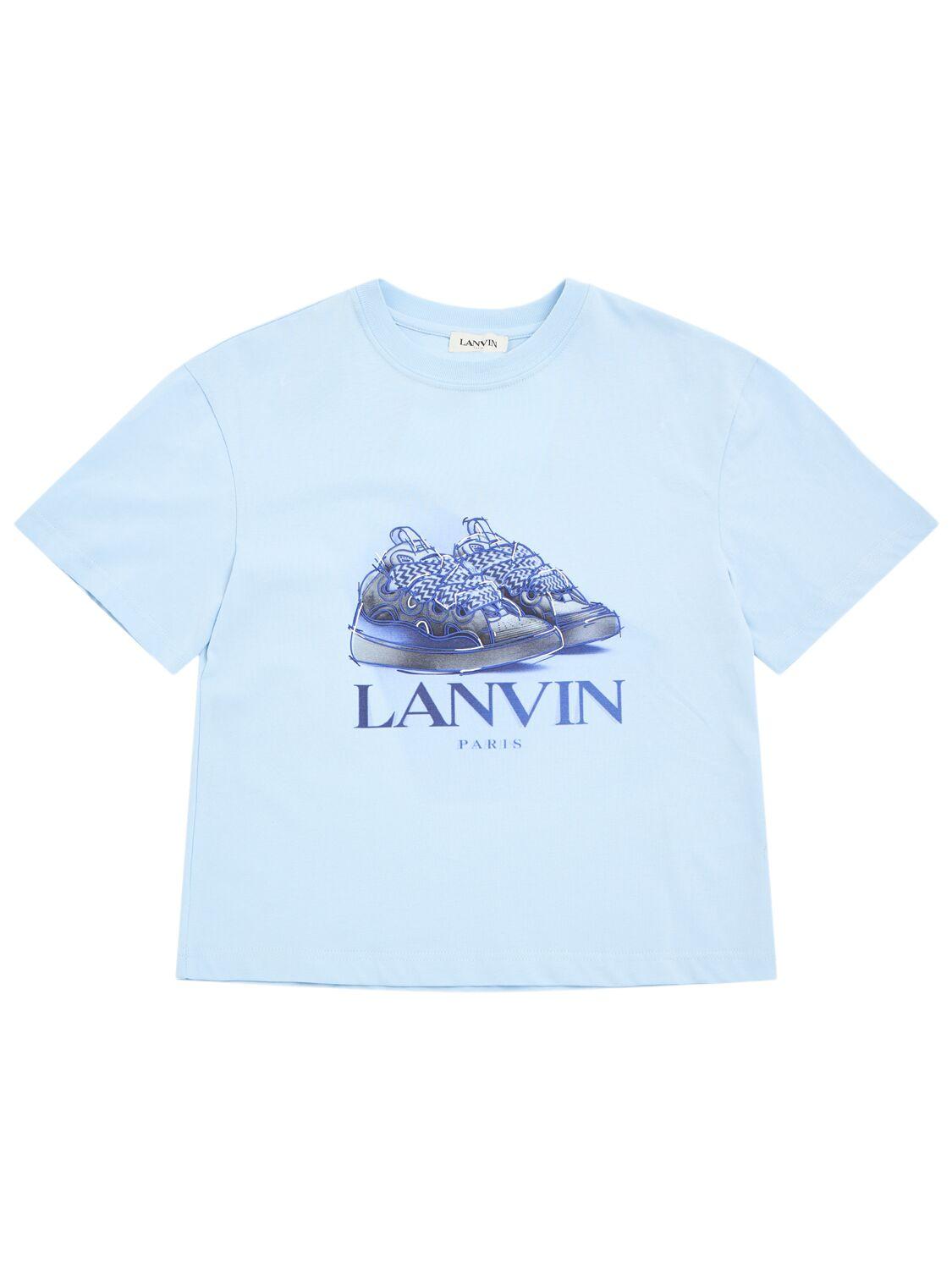 LANVIN Printed Cotton Jersey T-shirt