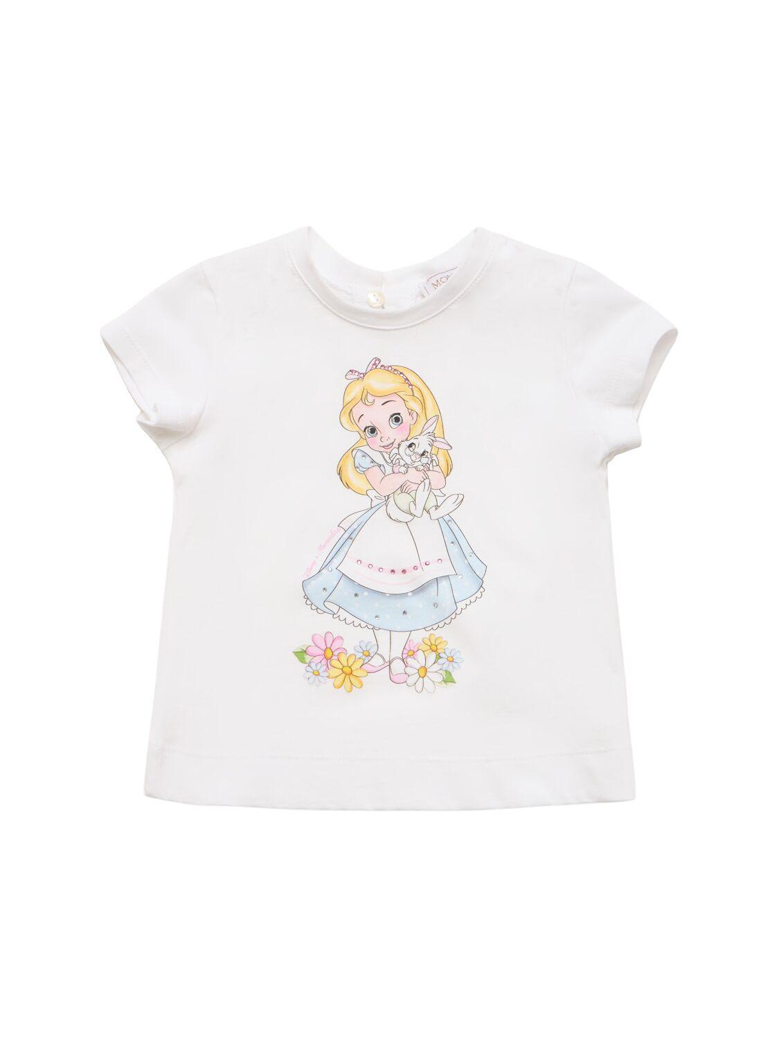 MONNALISA Printed Cotton Jersey T-shirt