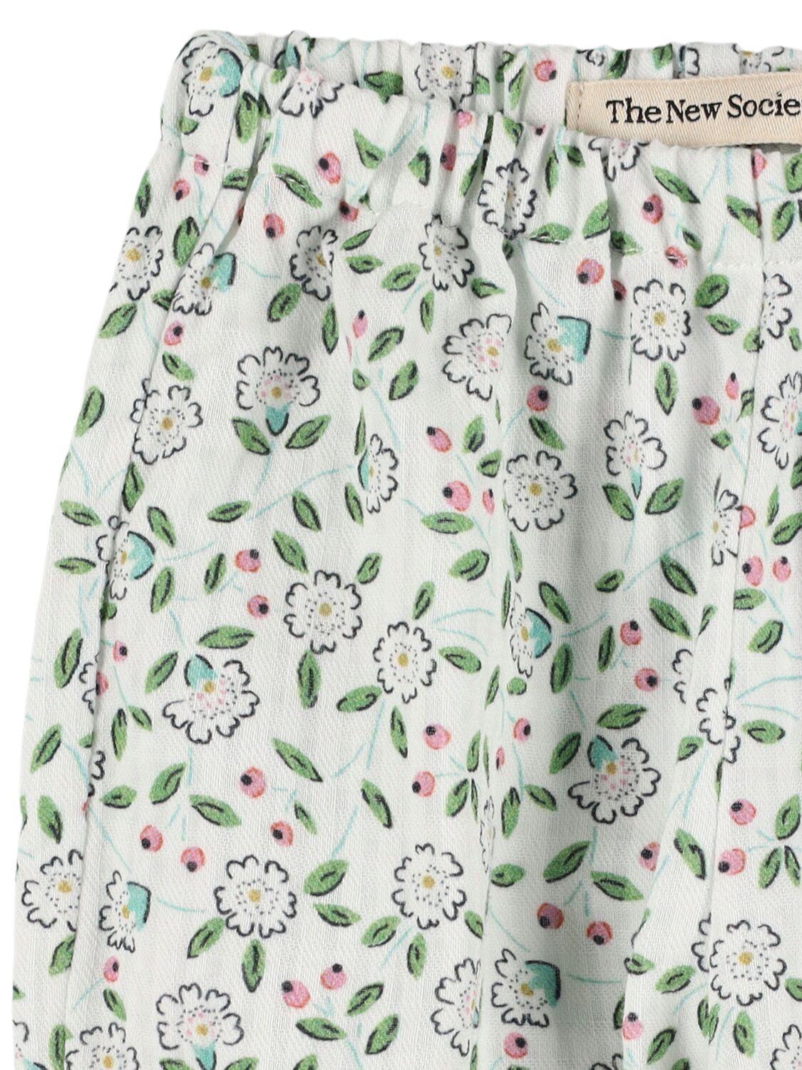 THE NEW SOCIETY Printed Cotton Pants