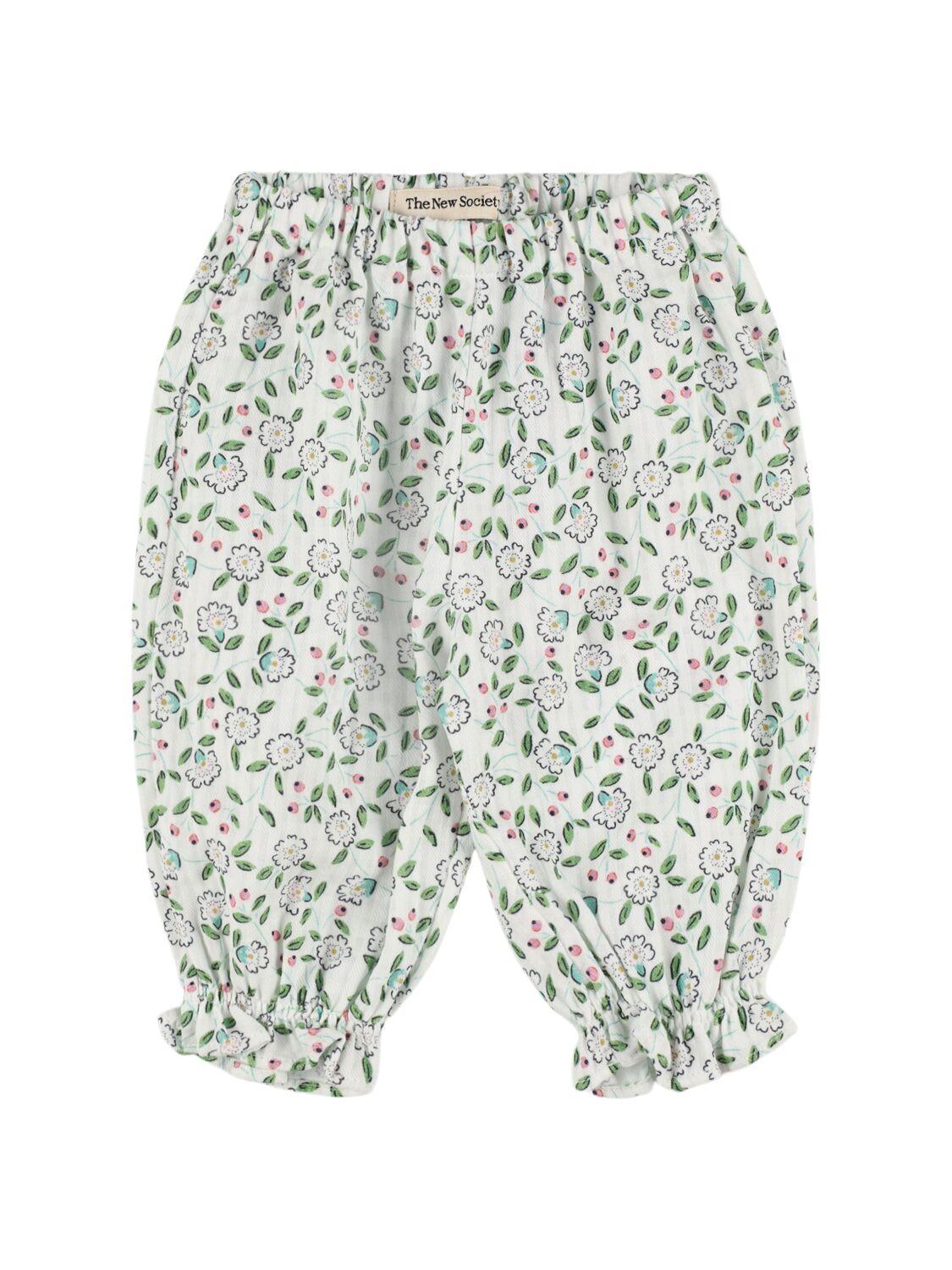THE NEW SOCIETY Printed Cotton Pants