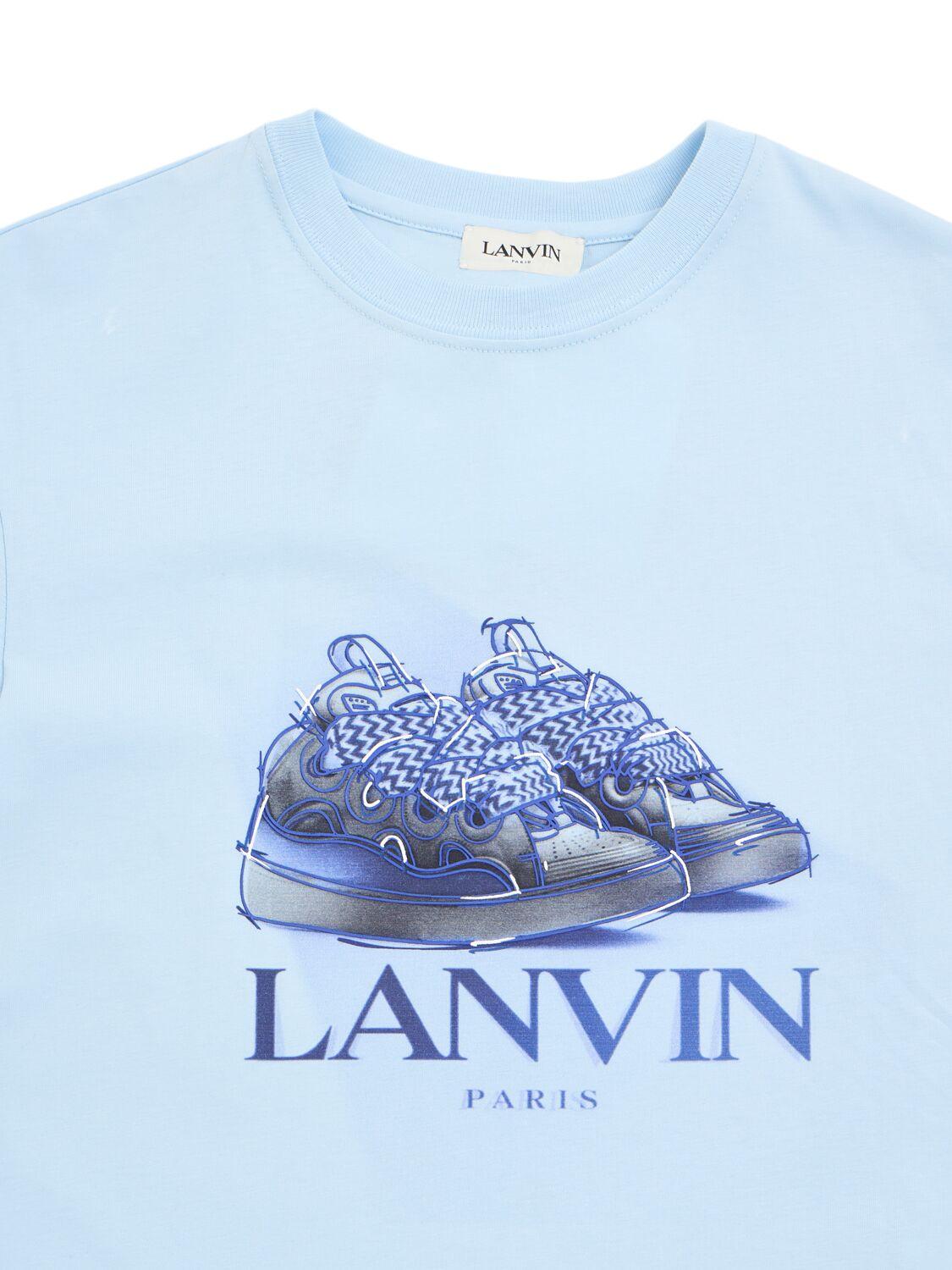 LANVIN Printed Cotton Jersey T-shirt