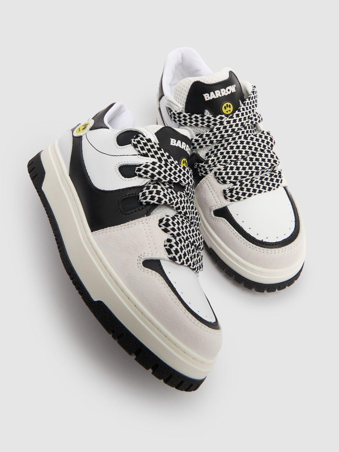 BARROW Leather Lace-up Sneakers