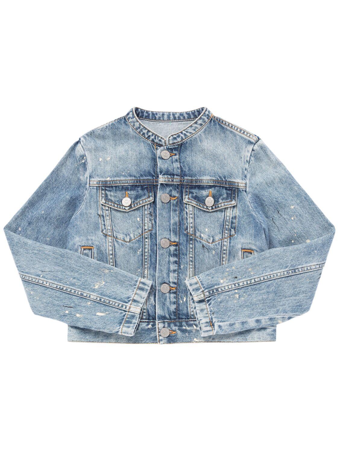 MM6 MAISON MARGIELA Printed Cotton Denim Jacket