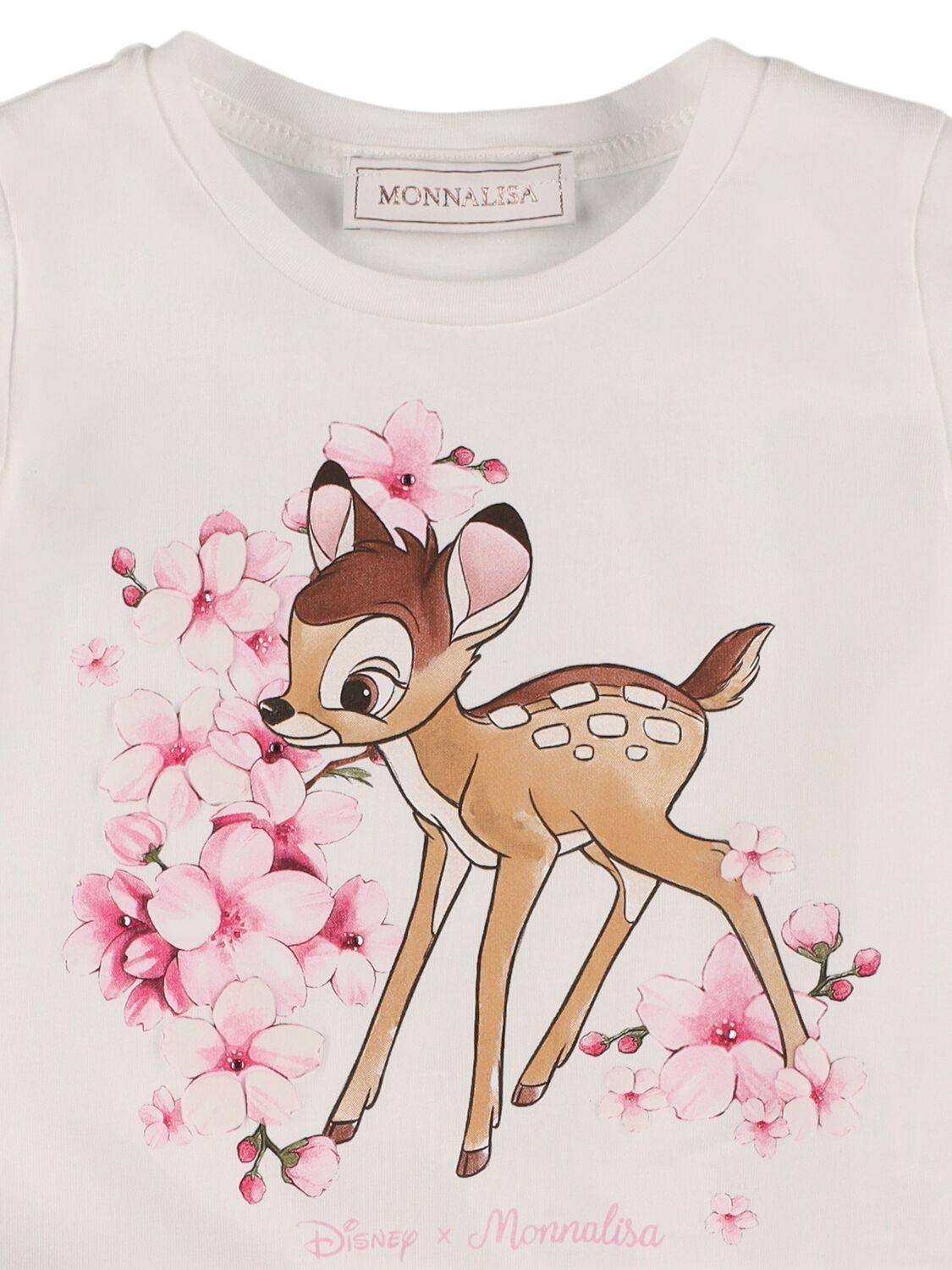 MONNALISA Printed Cotton Blend Jersey Dress