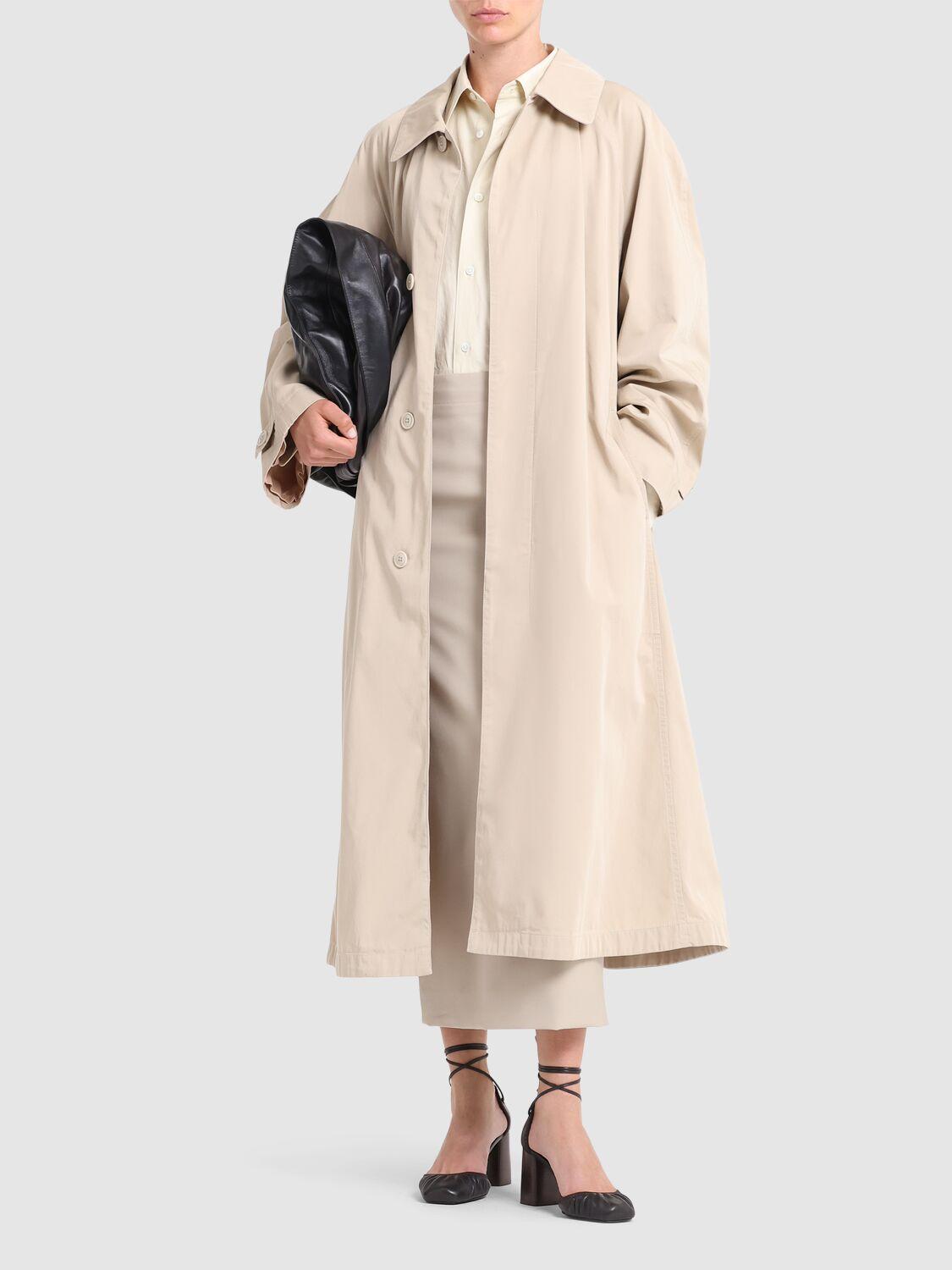 LEMAIRE Compact Cotton Twill Trench Overcoat