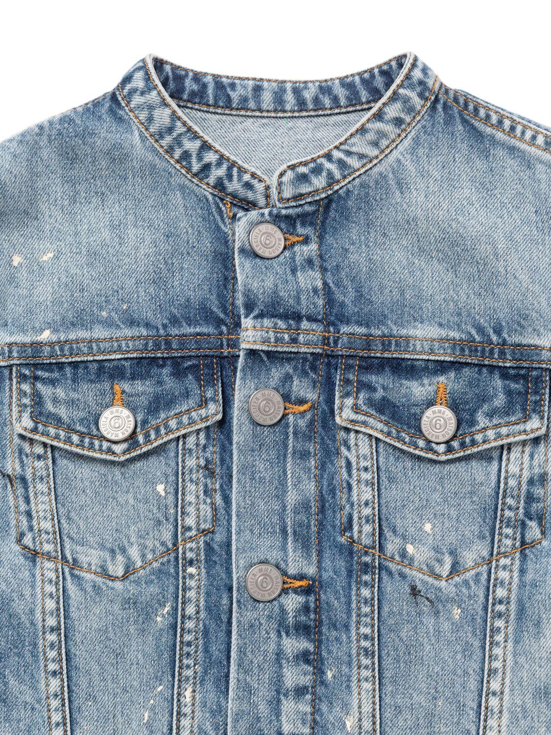 MM6 MAISON MARGIELA Printed Cotton Denim Jacket