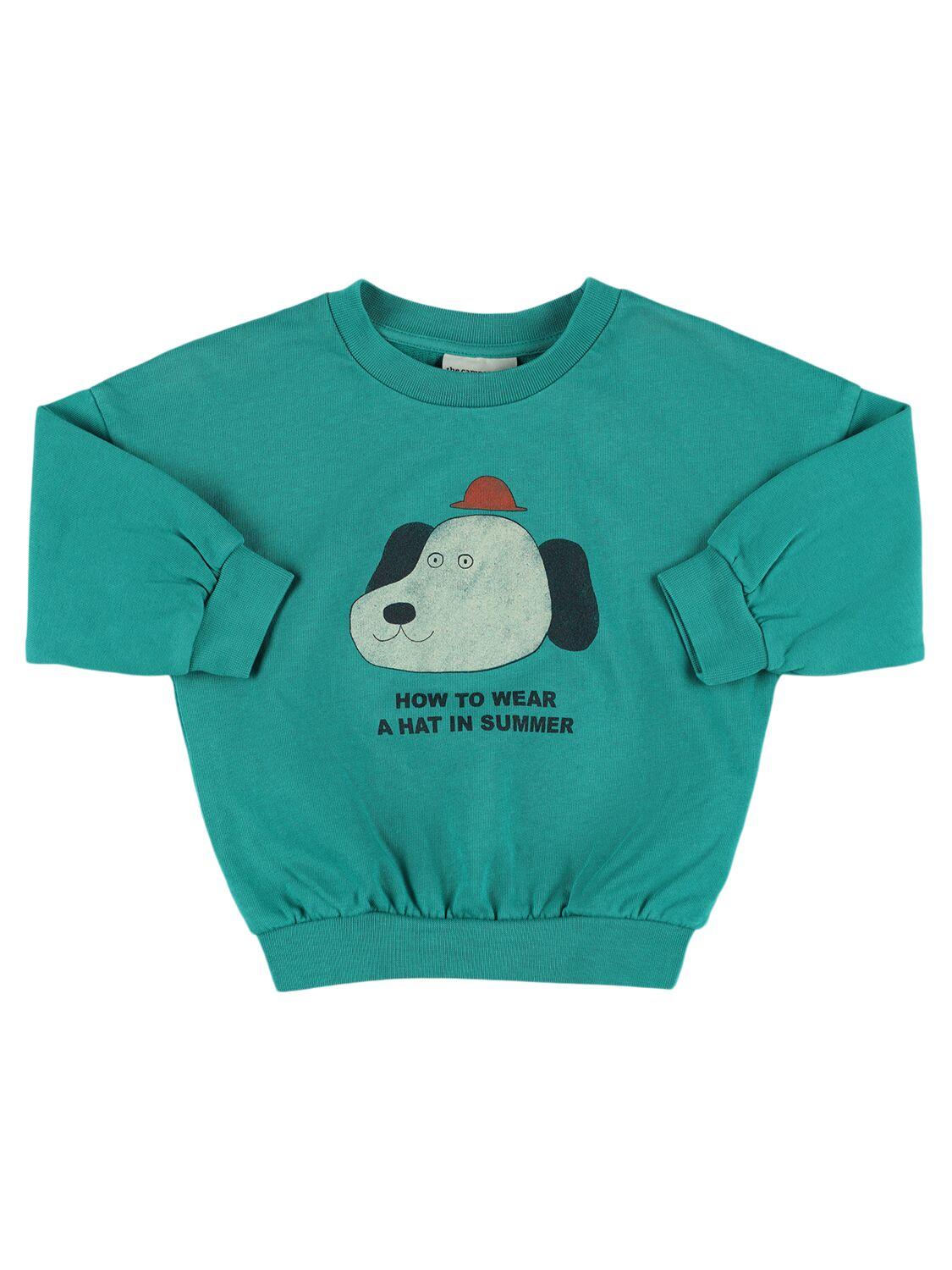 THE CAMPAMENTO Printed Cotton Sweatshirt